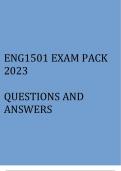 Foundations in English Literary Studies(ENG1501 Exam pack 2023)