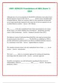 UWF&colon; EDF6225-Foundations of ABA &lpar;Exam 1&rpar; Q&A 2023-2024