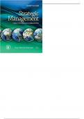 Strategic Management Concepts and Cases Competitiveness and Globalization 11th Edition by Michael A. Hitt - Test Bank