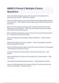 AMSCO Period 2 Multiple Choice Questions With Correct Answers 2023 &lpar; A&plus; GRADED 100&percnt; VERIFIED&rpar;