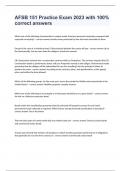 AFSB 151 Practice Exam 2023 with 100&percnt; correct answers