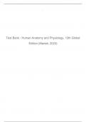 Test Bank - Human Anatomy and Physiology&comma; 12th Global Edition &lpar;Marieb&comma; 2023&rpar;