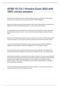 AFSB 151 Ch&period;1 Practice Exam 2023 with 100&percnt; correct answers