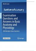 TEST BANK FOR Examination Questions and Answers in Basic Anatomy and Physiology Updated Version 2023