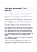 AMSCO Period 7 Multiple Choice Questions With Answers 2023 ( A+ GRADED 100% VERIFIED)