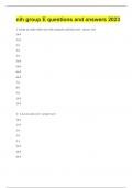 nih group E questions and answers 2023&period;