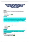 AGNP BOARD EXAM QUESTIONS EYE EAR NOSE THROAT PRESCRIPTION &vert;102 QUESTIONS WITH ANSWERS AND EXPLANATIONS&vert; RATED A&plus; 2023 UPDATE