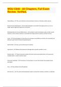WGU C840 - All Chapters&comma; Full Exam Review&period; Verified&period;