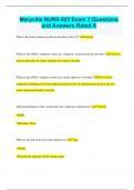 Maryville NURS 623 Bundled Exams Questions and Answers - All Rated A