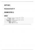 IOP1501 ASSIGNMENT 4 SEMESTER 2 2023