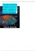 Test bank neuroscience exploring the brain 4 th edition by bear all chapters complete answer key 2023/2024 V ERIFIED ANSWERS