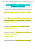 Nurs 623-624 Exam 4 Questions and Answers 100&percnt; Pass