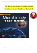 TEST BANK For Microbiology: A Systems Approach, 7th Edition by Marjorie Kelly Cowan| Verified Chapter's 1 - 25 | Complete