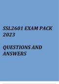 SSL2601 Exam pack 2023