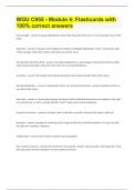 WGU C955 - Module 4 Flashcards with 100&percnt; correct answers