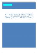 ATI MED SURGE PROCTORED EXAM &lpar;LATEST VERIFIED A &plus;&rpar;
