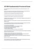 ATI RN Fundamentals Proctored Exam