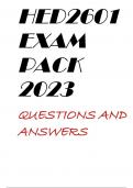 HED2601 EXAM PACK 2023
