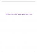 Official &lpar;ISC&rpar;&sup2; SSCP study guide key words