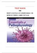 TEST BANK FOR PORTH’S ESSENTIALS OF PATHOPHYSIOLOGY 5TH EDITION BY TOMMIE
