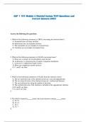 A&P 1 101 Module 4 Skeletal System TEST Questions and Correct Answers 2023