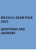 Linear Algebra 2(MAT2611 Exam pack 2023)