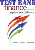 Finance Applications And Theory 6th Edition Test Bank