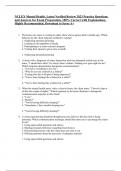 NCLEX Mental Health&comma; Latest Verified Review 2023 Practice Questions and Answers for Exam Preparation&comma; 100&percnt; Correct with Explanations&comma; Highly Recommended&comma; Download to Score A&plus;