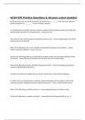 ACSM EPC Practice Questions & Answers Latest Updated 
