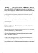 ACSM EP-C &vert; Domain 1 Questions With Correct Answers 