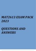 Real Analysis I&lpar;MAT2613 Exam pack 2023&rpar;