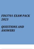 Financial Management(FIN3701 Exam pack 2023)