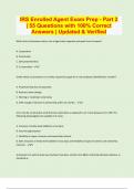 IRS Enrolled Agent Exam Prep - Part 2 &vert; 55 Questions with 100&percnt; Correct Answers &vert; Updated & Verified