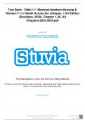 Test Bank - Olds' Maternal-Newborn Nursing & Women's Health Across the Lifespan&comma; 11th Edition &lpar;Davidson&comma; 2020&rpar;&comma; Chapter 1-36 -All Chapters-2023-2024&period;pdf