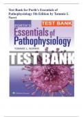 Test Bank for Porth's Essentials of Pathophysiology 5th Edition by Tommie L Norri graded A+/NOTE:CONTAINS RATIONALE
