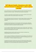 VATI Bundled Exams with Complete Solution &vert; Updated & Verified &vert; Guaranteed Success