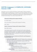 IOP3706 Assignment 1 &lpar;COMPLETE ANSWERS&rpar; Semester 2 2023 