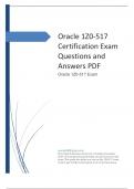 Oracle 1Z0-517  Certification Exam  Questions and  Answers