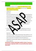 ADVANCED P MN551 MIDTERM SAMPLE EXAM 1 Questions and Answers Explained 100&percnt; Correct&sol;Certified New Update 2022&sol;2023