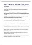 ASTB ANIT exam 2023 with 100&percnt; correct answers