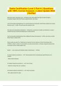 Dante Certification Level 2 Part A &vert; Questions with 100&percnt; Correct Answers &vert; Latest Update 2024 &vert; Verified
