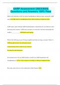 AARP Bundled Exams Questions and Answers &lpar;2023&sol;2024&rpar; &lpar;Complete and Accurate&rpar;