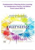Fundamentals of Nursing Active Learning for Collaborative Practice 3rd Edition Yoost Latest 2023 v2