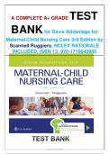 test_bank_for_maternal_child_nursing_care_3rd_edition all chapters covered