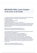 Test Bank - Lewis Medical Surgical Nursing, 12th Edition( Chapters 14-16, 23-24, 41-50, 63-65) (A+ GRADED 100% VERIFIED)