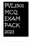 PVL1501 MCQ EXAM PACK 2023