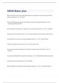 osha Basic plus 40 Questions With Correct Answers