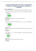 LATEST ELEMENTARY 101 WEEK 3 ASSIGNMENT WITH 100&percnt; CORRECT RATONALLE GRADED A&plus; &lpar;VERIFIED&rpar;