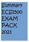 Summary ECS1500 EXAM PACK 2023
