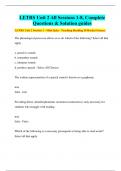 LETRS Unit 2 All Sessions 1-8&comma; Complete Questions & Solution guides LETRS Unit 2 Session 1 - Mini Quiz - Teaching Reading IS Rocket Science